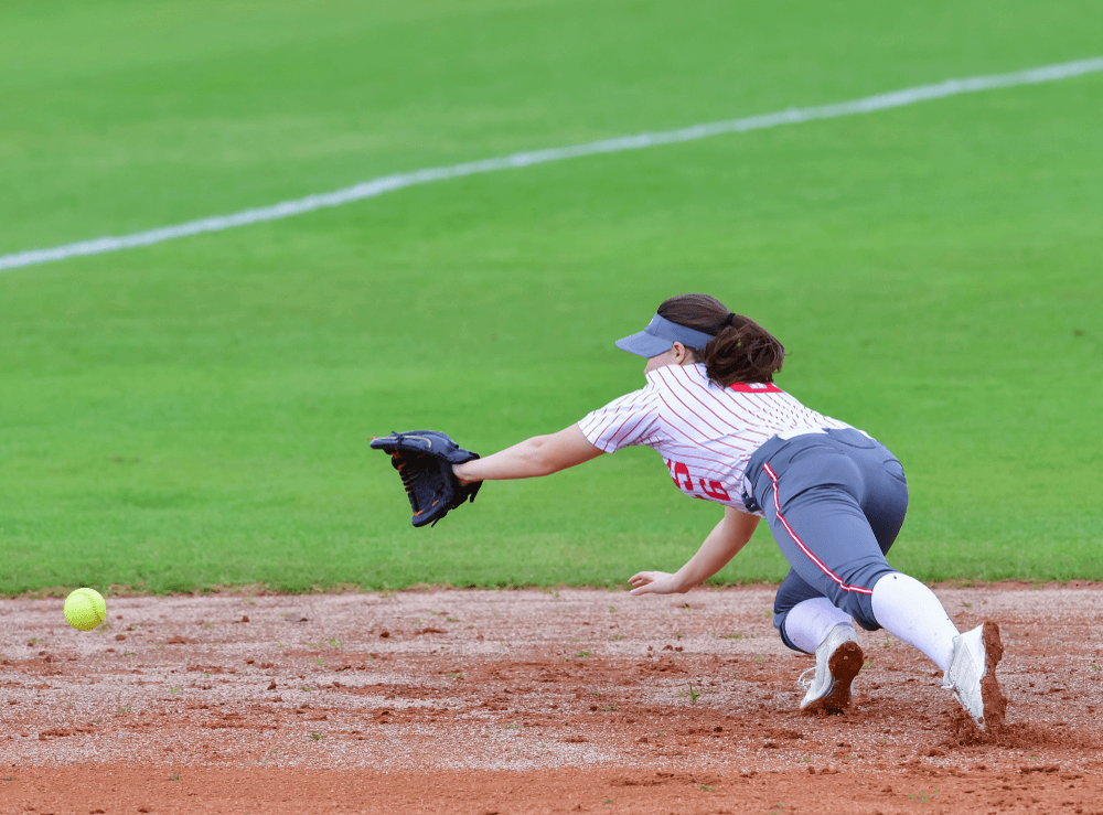 Fastpitch Softball Player Making a Great Catch